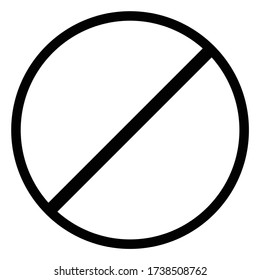 Prohibición | Rechazar | Prohibido | No permitido | Icono de vector