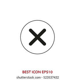ban sign, vector icon, eps10