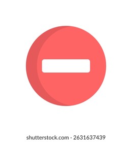 Ban Sign vector illustration, Prohibited circle sign, Ban icon isolated, Prohibition red icon, Red circle with cross line symbol. Caution frame symbol. Forbidden stop sign, Red cross symbol isolated.