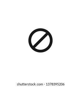 Ban Vector Icon, Don't, Flat, No, Warning, Danger, Stop, Not, Risk, Illegal, Circle