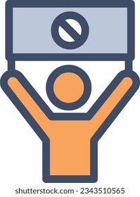 ban Vector illustration on a transparent background.Premium quality symmbols.Stroke vector icon for concept and graphic design. 
