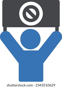 ban Vector illustration on a transparent background.Premium quality symmbols.Glyphs vector icon for concept and graphic design. 
