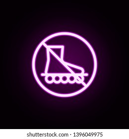 ban videos neon icon. Elements of ban set. Simple icon for websites, web design, mobile app, info graphics