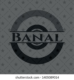 Banal dark emblem. Retro. Vector Illustration. Detailed.