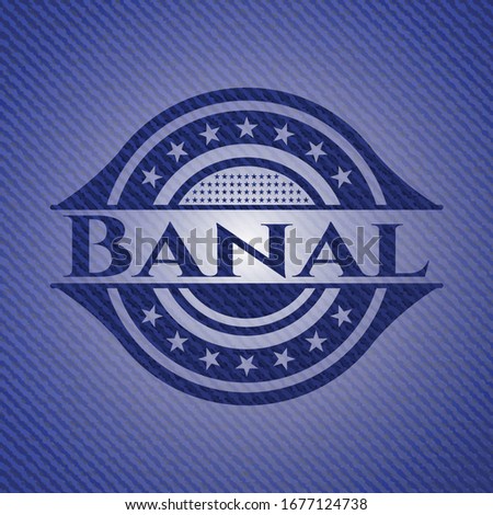 Banal denim background. Vector Illustration. Detailed.
