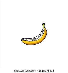 banana abstract logo design vector