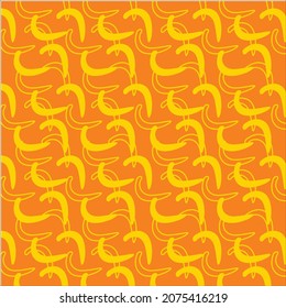 banana abstract yellow background vector image