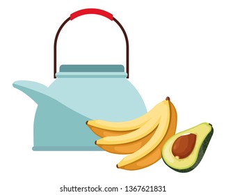 banana and avocado