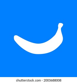 Banana and background as icon