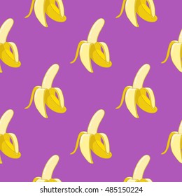 banana background.Vector seamless pattern. Endless texture can be used for wallpaper,printing on fabric, paper, scrapbooking.