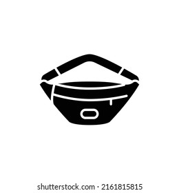 Banana bag line color icon. Isolated vector element.