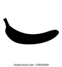 Banana black icon .