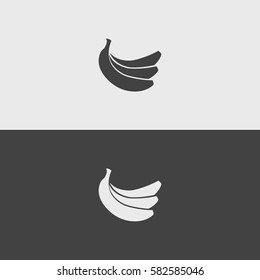 Banana black and white icons.illustration isolated vector sign symbol