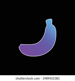 Banana blue gradient vector icon