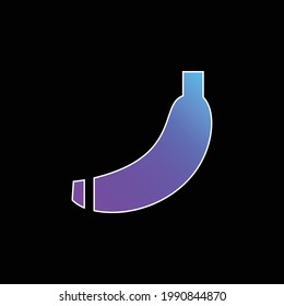Banana blue gradient vector icon