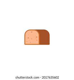 banana bread Icon Isolated On White Background