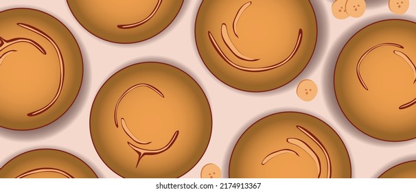 Banana bread as useful homemade food, flat vector stock illustration with vegan or gluten free sweetness