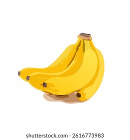 banana bunch isolated on white background