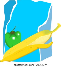 banana and capsicum	