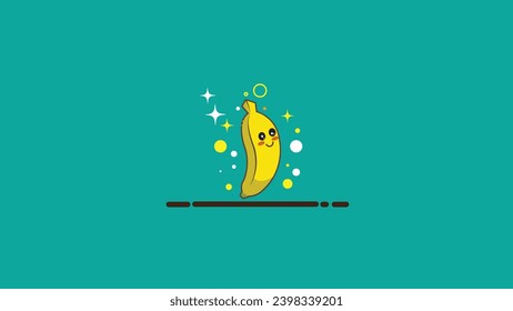 Bananendesign. Vektorgrafik einzeln auf Hintergrund.