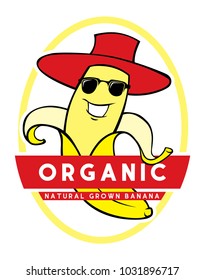 banana character label vector file