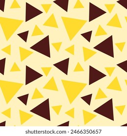 banana chocolate milk seamless pattern yellow background