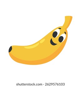 banana colorful collection of adorable fruit and vegetable characters with various facial expressions in cartoon style.