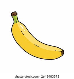Banana design juicy fresh fruit icon vector template. Raw banana. Eco bio health food 
