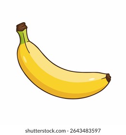 Banana design juicy fresh fruit icon vector template. Raw banana. Eco bio health food 
