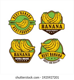 Banana design premium logo collection
