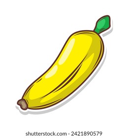 Ilustración vectorial de la mano del doodle bananero