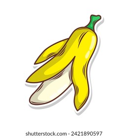 Banana doodle hand draw  vector illustration