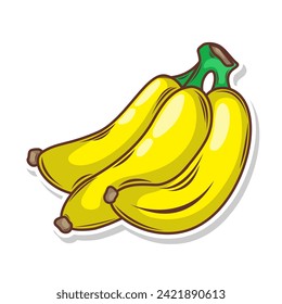 Banana doodle hand draw  vector illustration