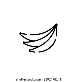 Banana Dotted Line Icon Vector Illustration Logo Template. Suitable For Many Purposes.