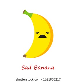 Banana Emotions. Vector illustration for web design or print.