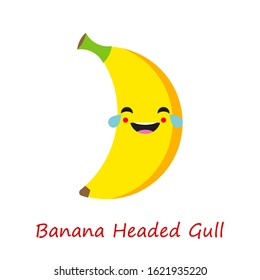 Banana Emotions. Vector illustration for web design or print.