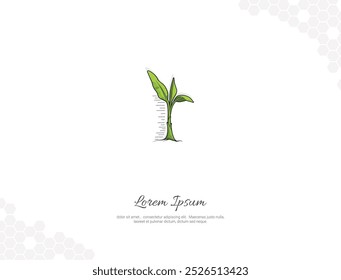 Plátano primer árbol de crecimiento Arte vectorial plano para la decoración de la pared. Ilustración vectorial Imagen realista. colección de ilustraciones de árboles. Para investigación, decoración de salas, eventos, etc