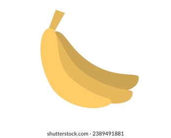 Banana Flat Icon Food design vector illustration. Friut food menu.