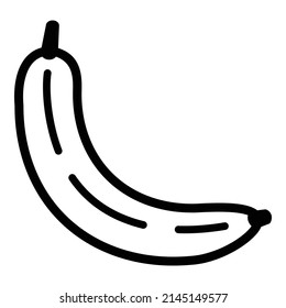 Icono plano bananero aislado en fondo blanco