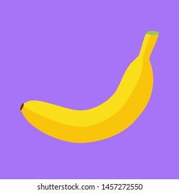 banana flat icon vector illustration