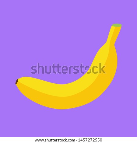 banana flat icon vector illustration