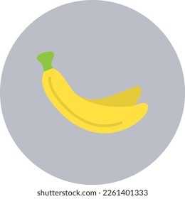 Banana Flat Vector Icon Design