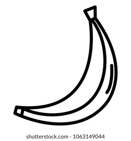banana fresh fruit icon 