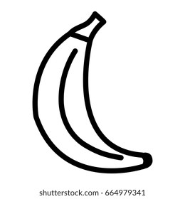 banana fresh fruit icon