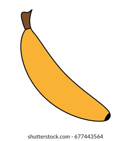 banana fresh fruit icon