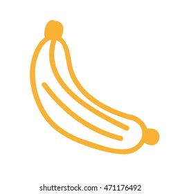 banana fresh fruit icon graphic isolated vector