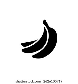 banana, fresh fruit icon vector