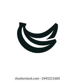 Banane Fresh Fruit Logo Vektorillustration Vorlage Design