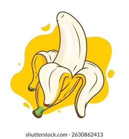 Banana fruit cartoon vector illustration