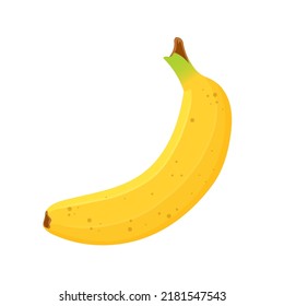 banana fruit cartoon vector. yellow fresh food, ripe skin, peel tropical one sweet banana fruit. isolated color illustration